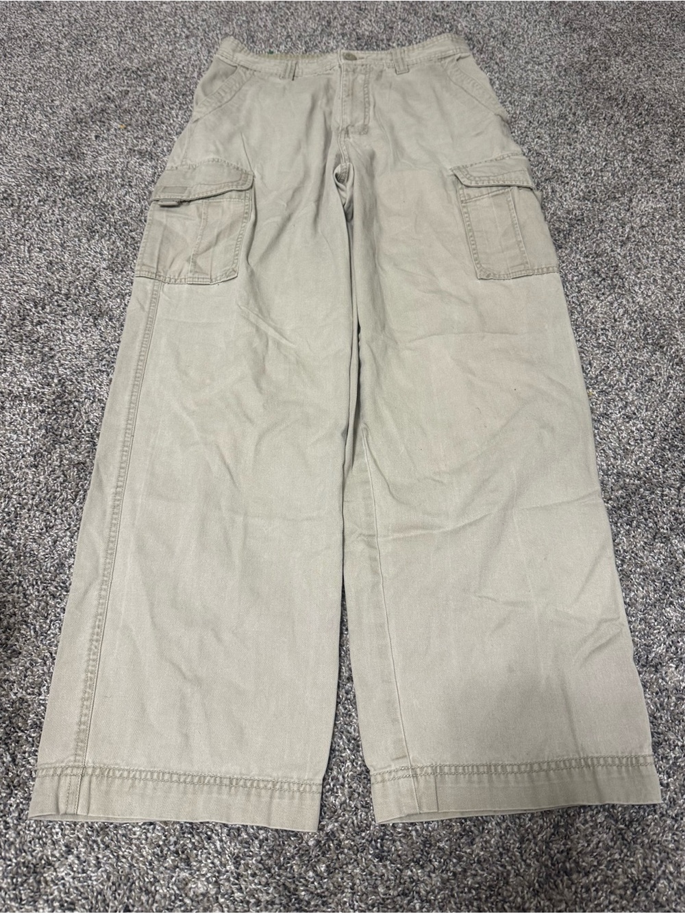 Cargo Wide-Leg Utility Cargo Pants in Light Olive by Cargo
